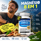 Complexo de Magnésio 8 em 1 | 1000 mg por Porção | 90 Cápsulas